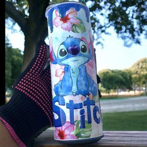 ****SUPER CUTE STITCH  20oz STAINLESS STEEL INSULATED SKINNY TUMBLER ( 1PC )***